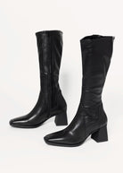 swatch_Black Leather hedda knee high boots