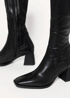 swatch_Black Leather hedda knee high boots