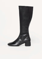 swatch_Black Leather livia knee high boots