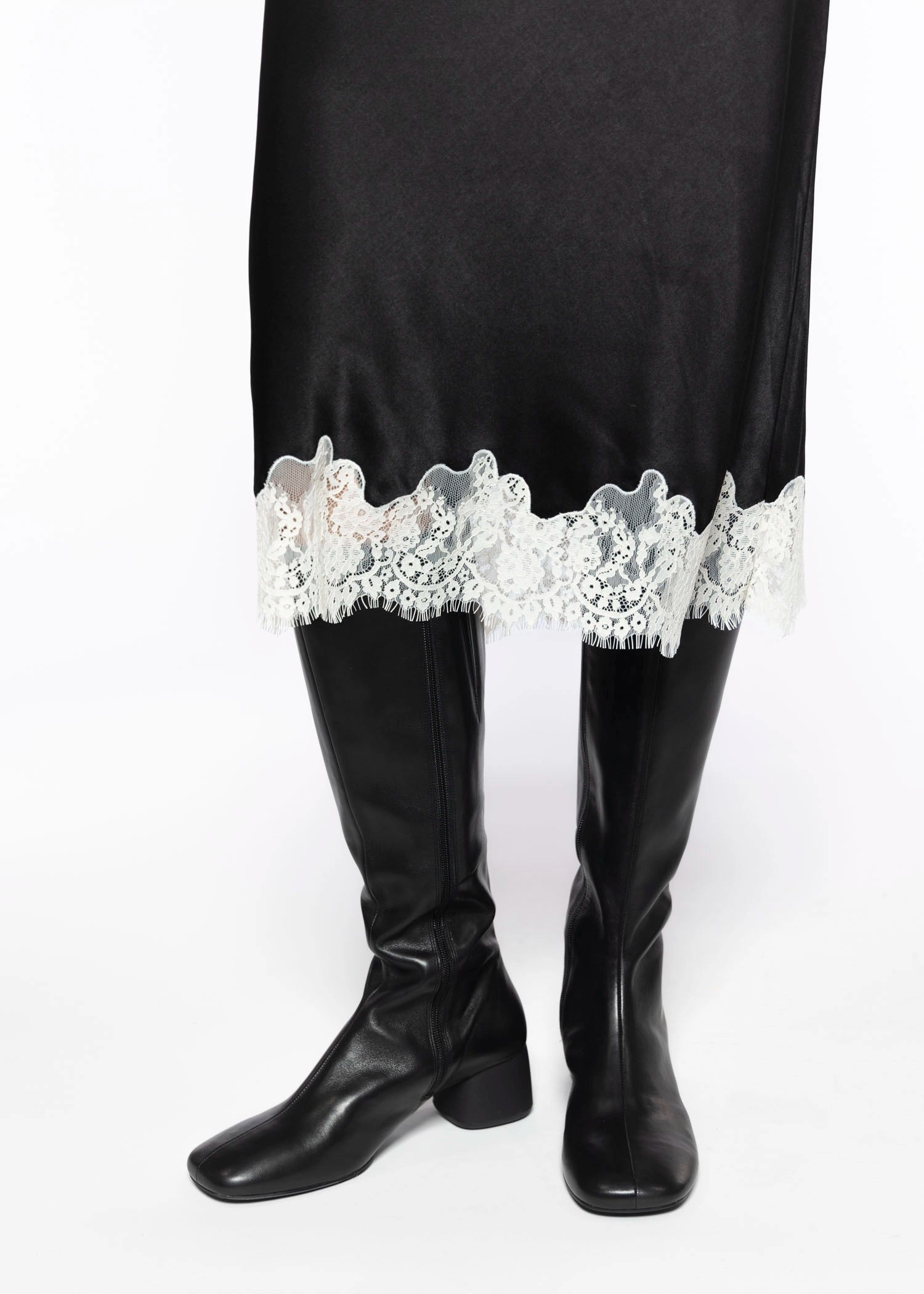 swatch_Black Leather livia knee high boots