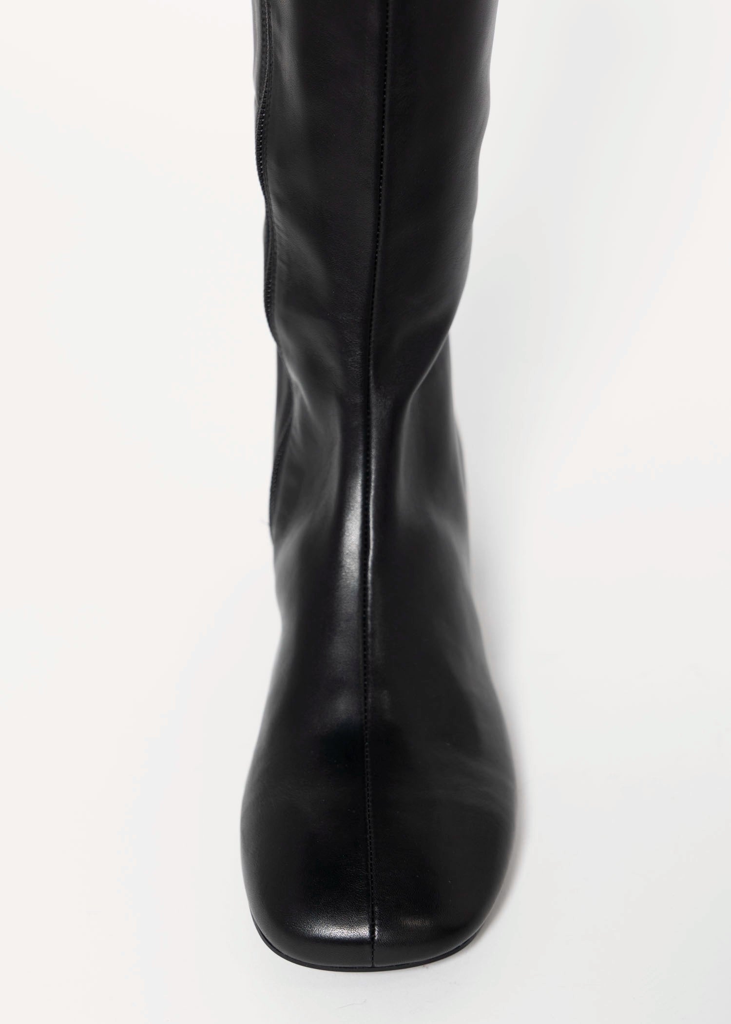 swatch_Black Leather livia knee high boots