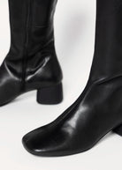 swatch_Black Leather livia knee high boots