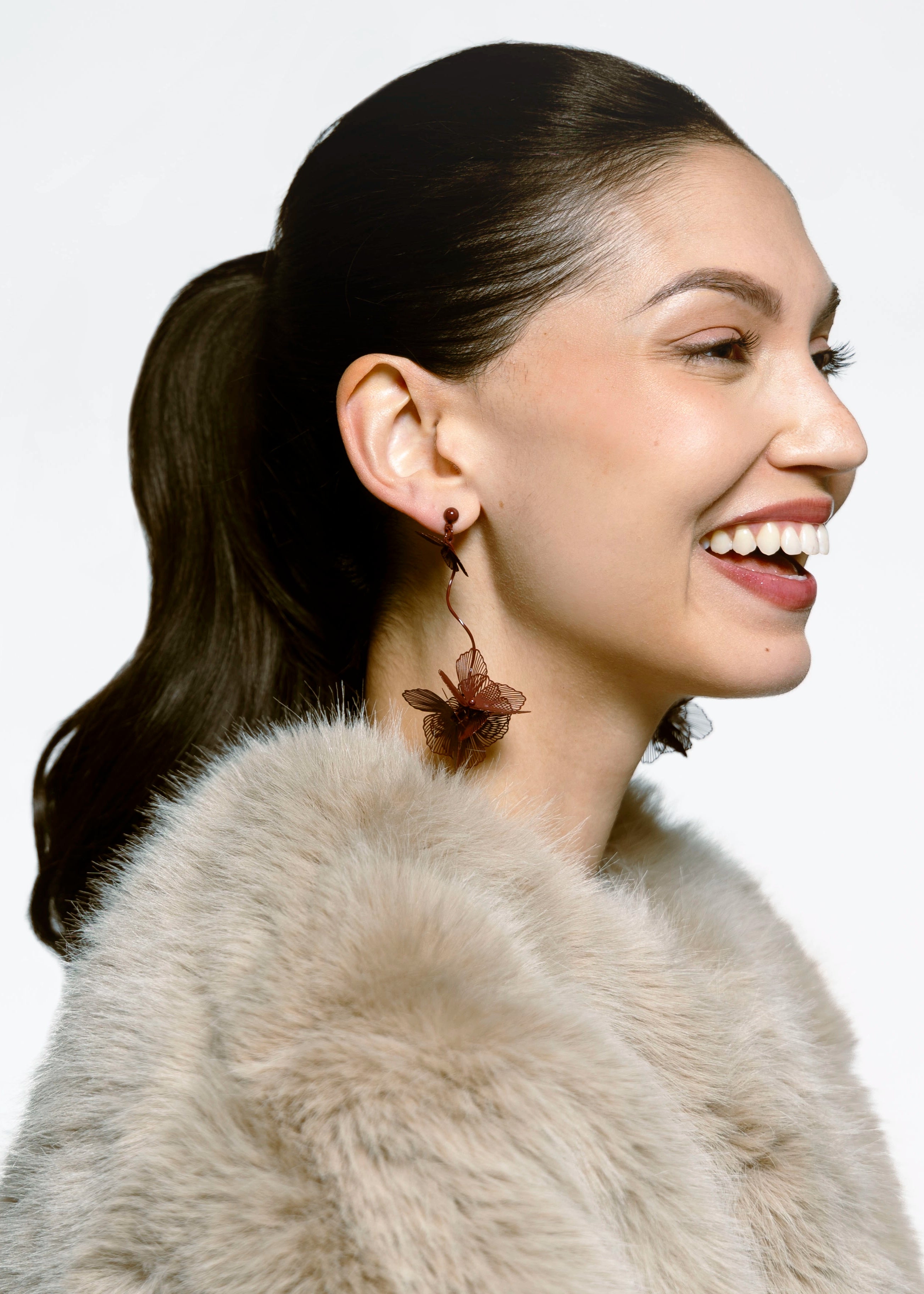 swatch_Wine flower earring