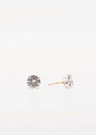 swatch_Gold cz stud earrings