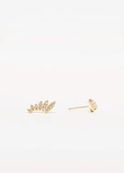 swatch_Gold cz crawler earring