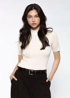 swatch_Oatmeal short sleeve sweater