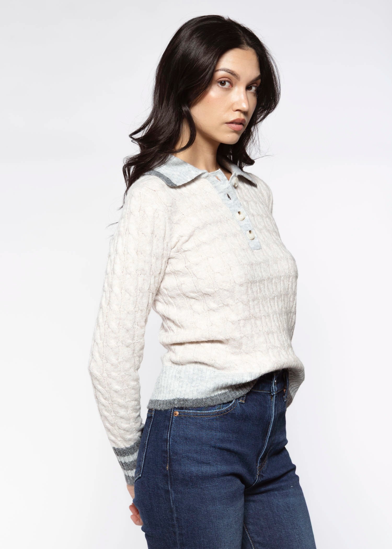 swatch_Grey Combo polo sweater