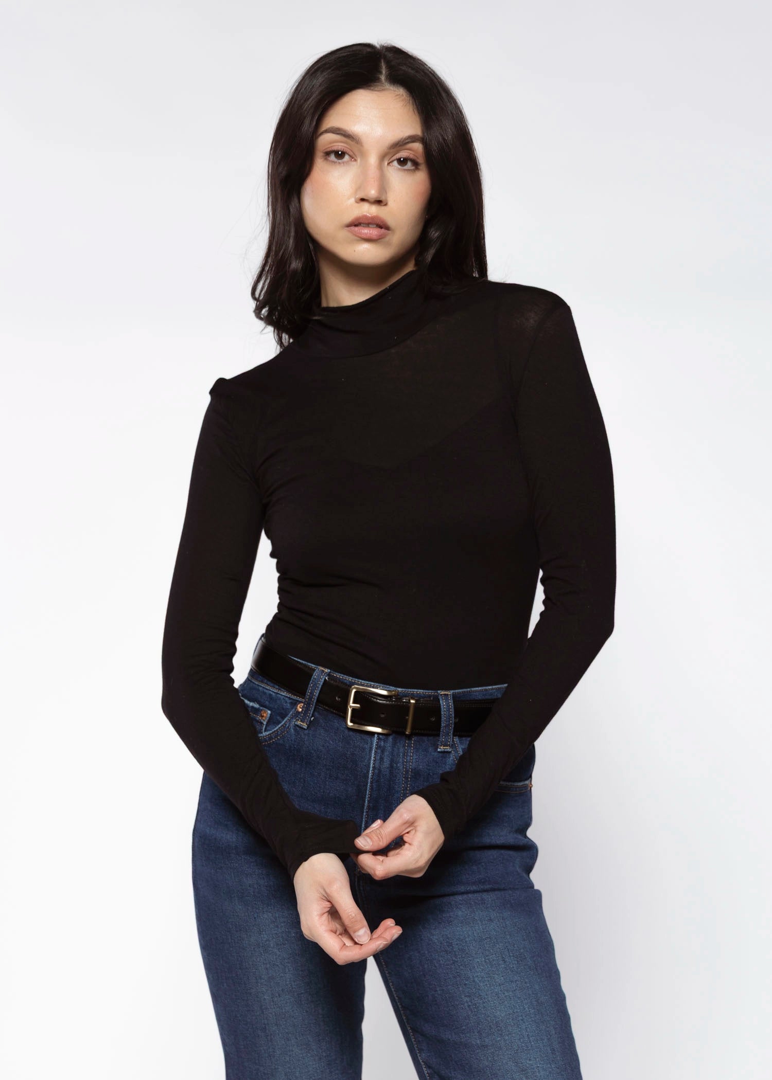 swatch_Black kim mockneck top