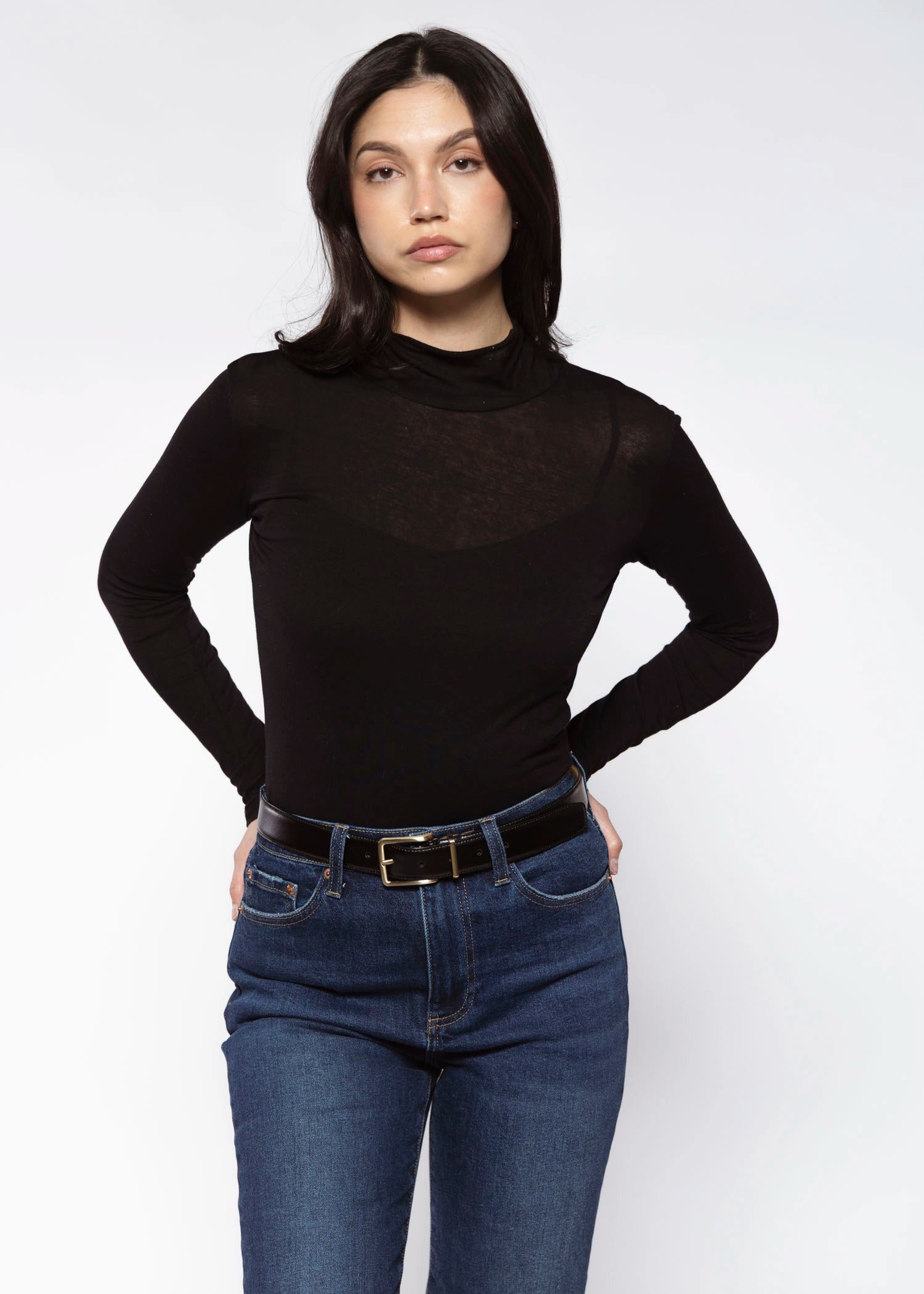 swatch_Black kim mockneck top