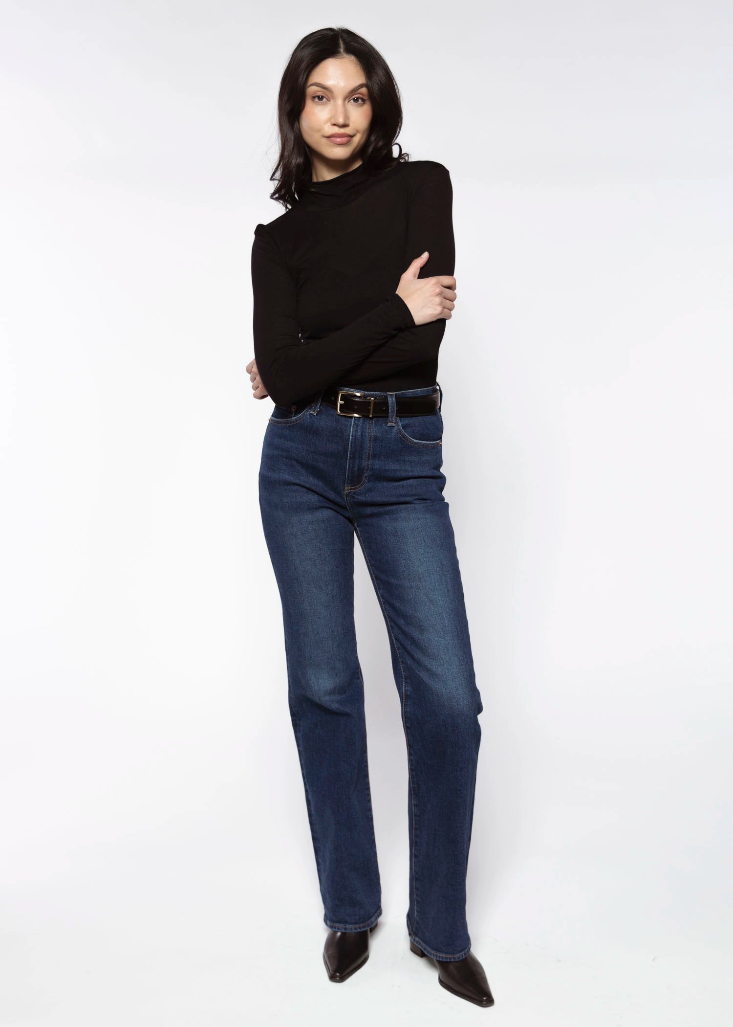 swatch_Black kim mockneck top