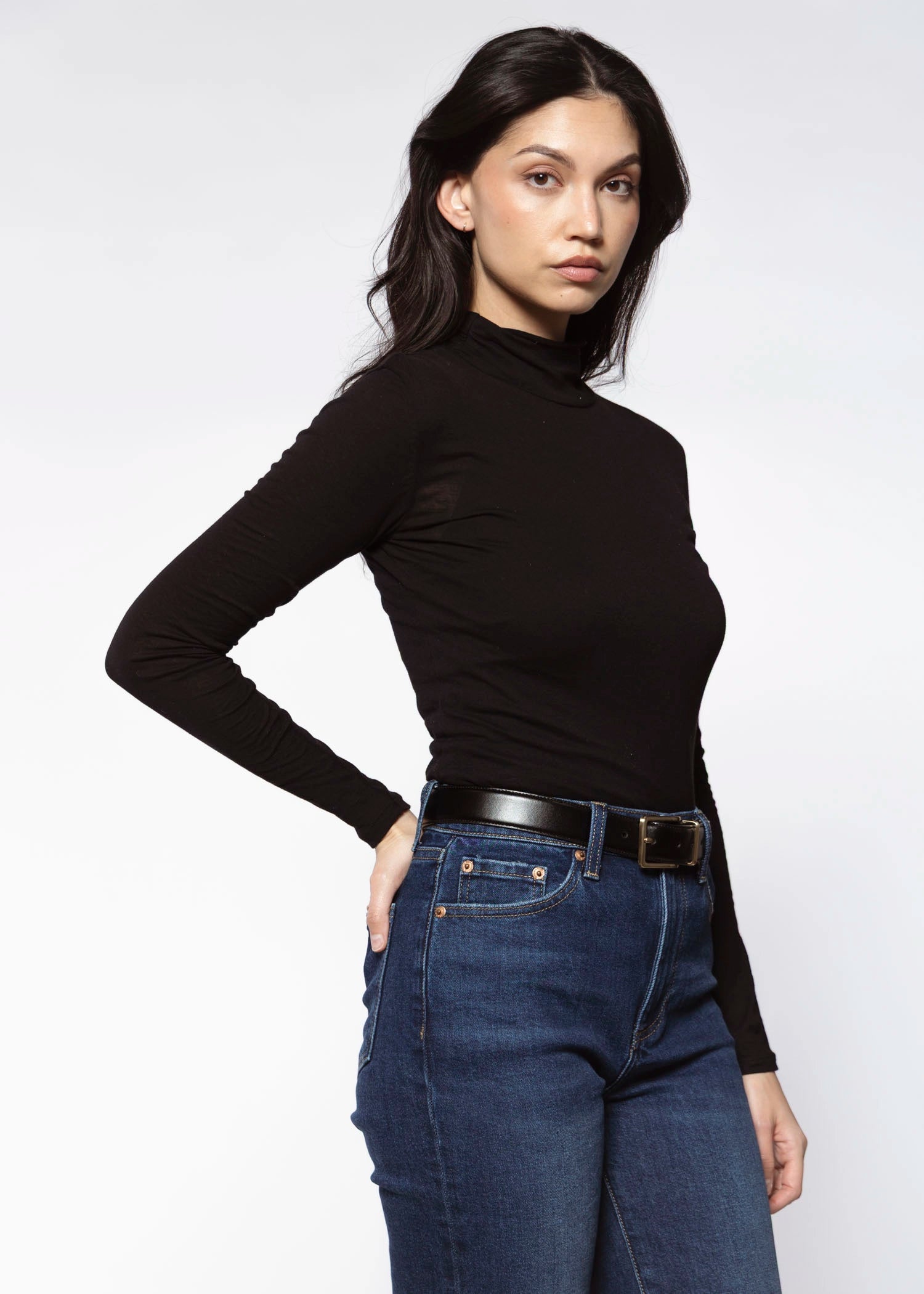 swatch_Black kim mockneck top