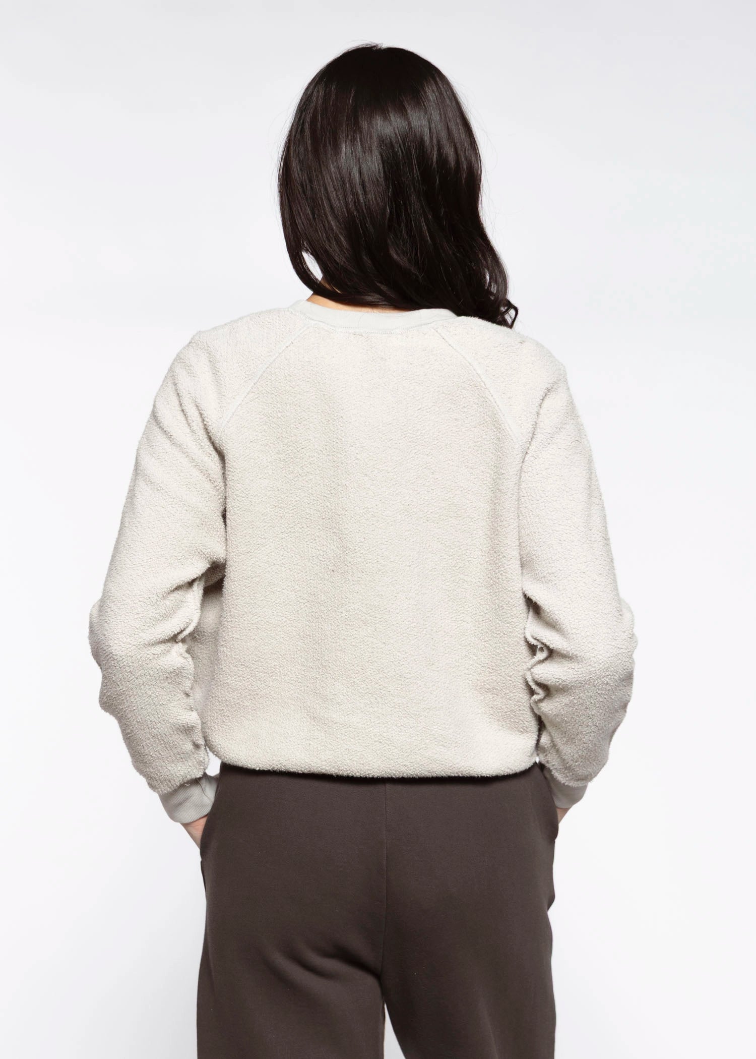 swatch_Silver ziggy reverse fleece sweatshirt