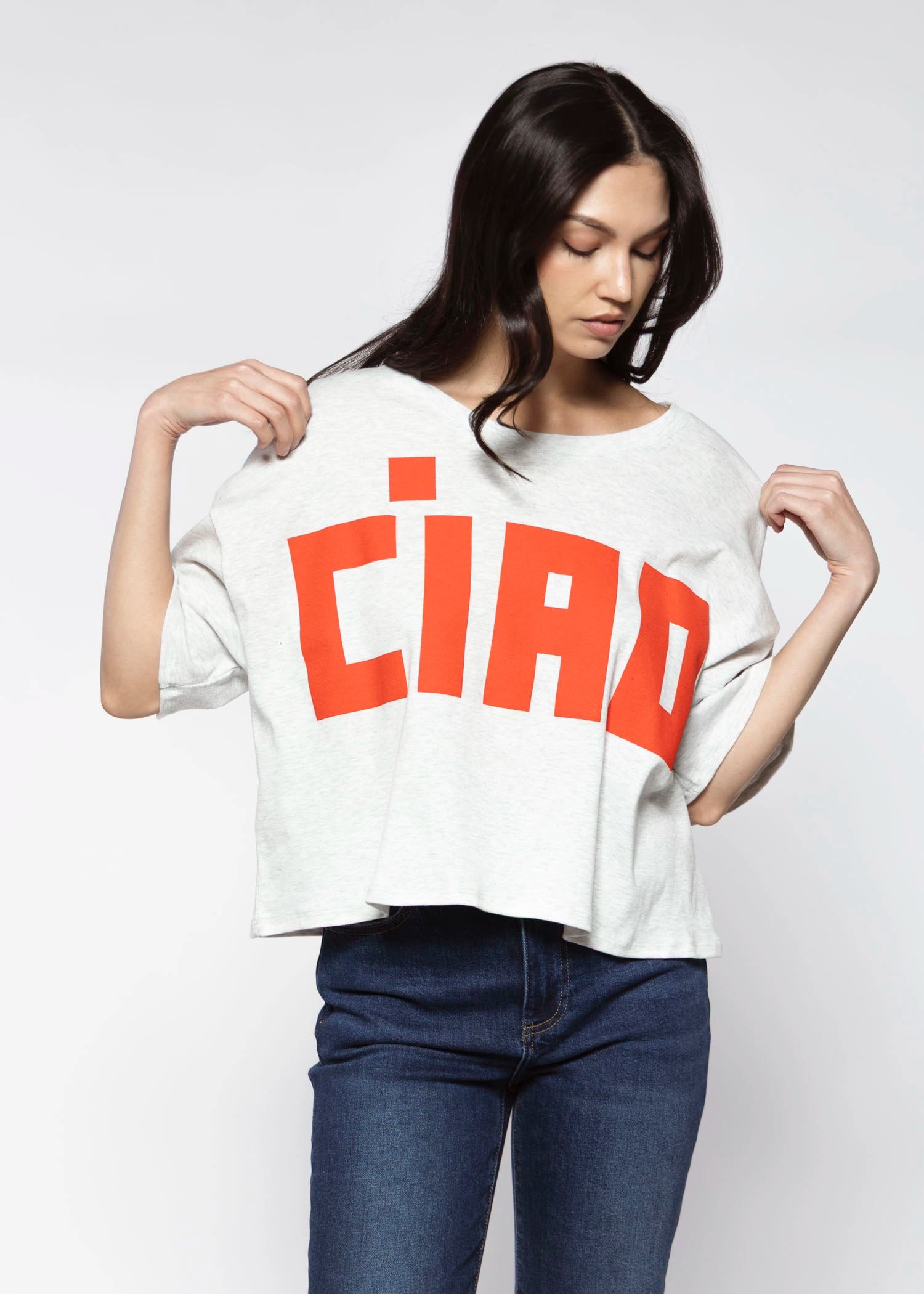 swatch_Grey/Red ciao tshirt