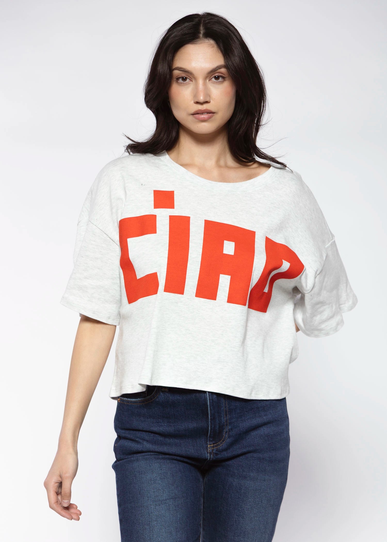 swatch_Grey/Red ciao tshirt