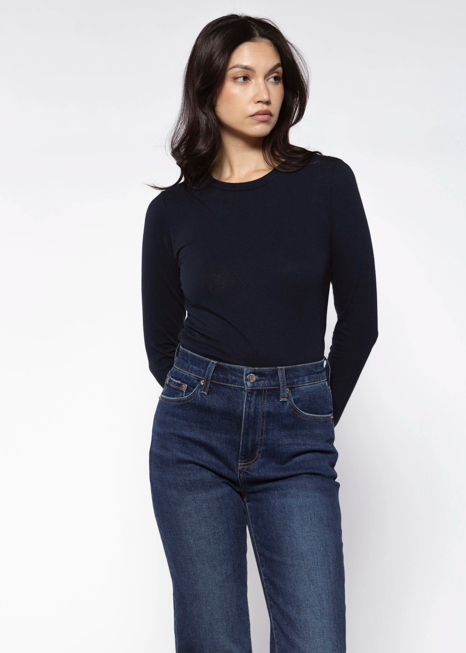 swatch_Navy jamie long sleeve tshirt