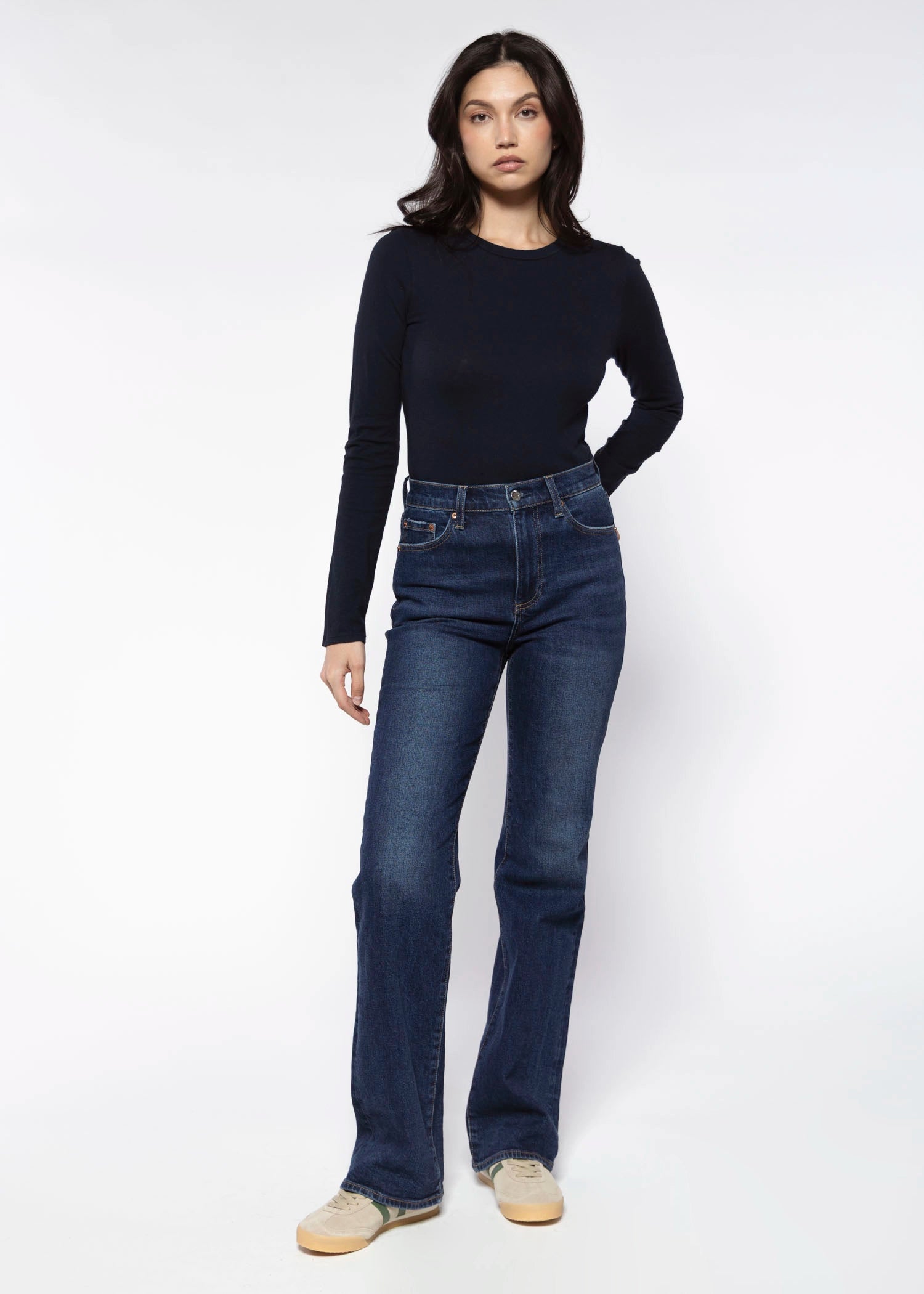 swatch_Navy jamie long sleeve tshirt