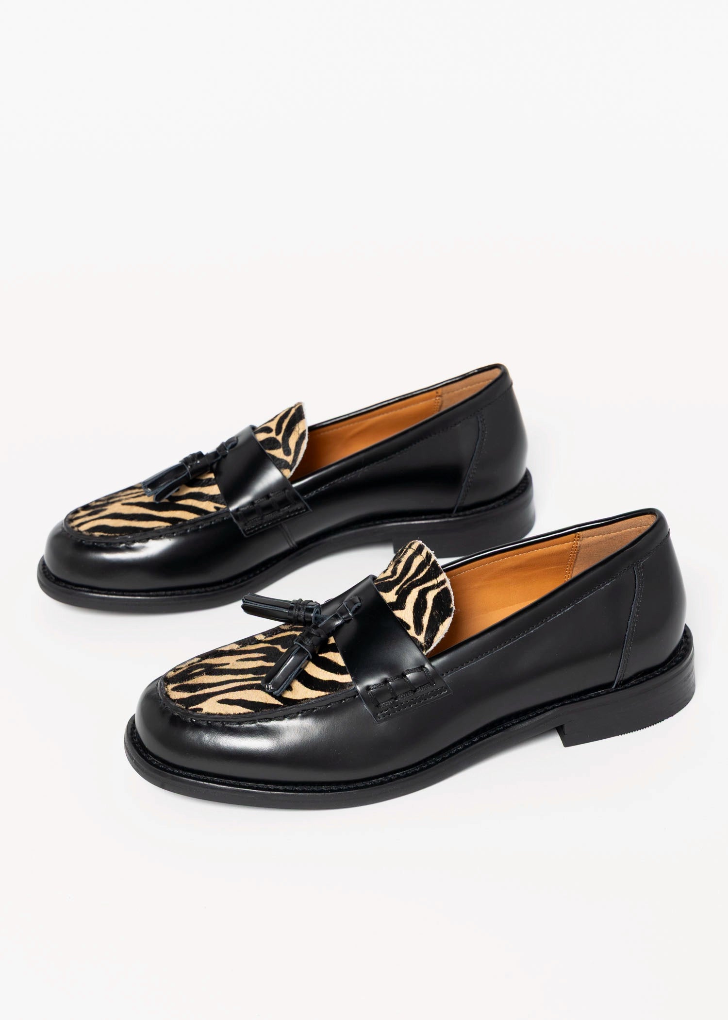 swatch_Black Combo linn tassel loafers