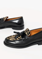 swatch_Black Combo linn tassel loafers