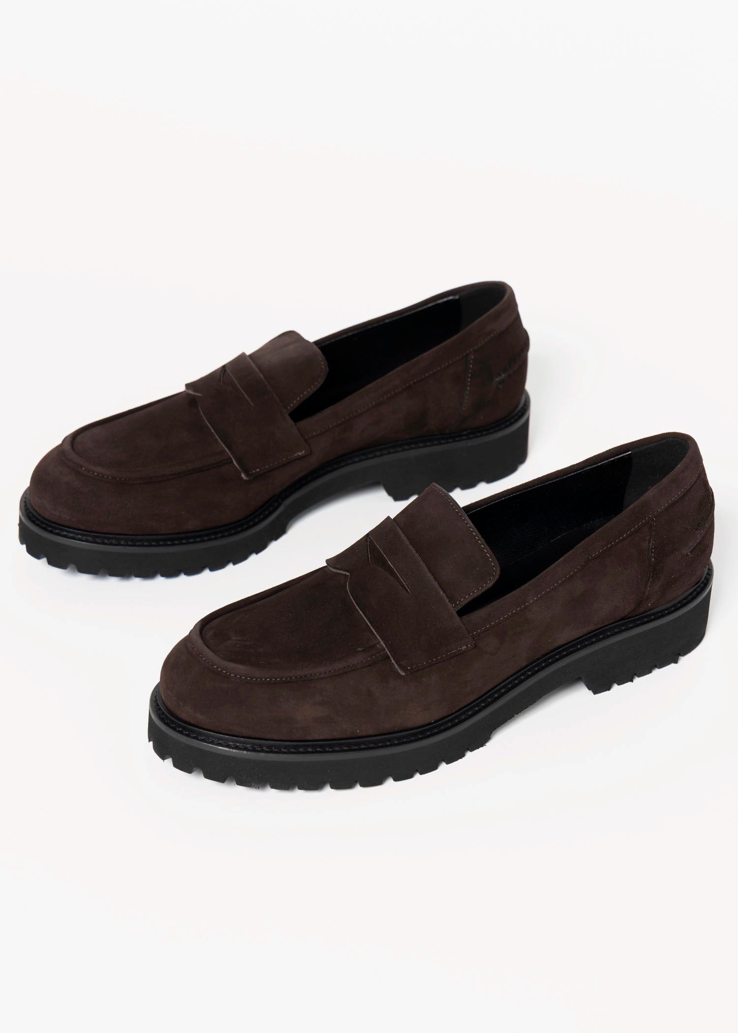 swatch_Chocolate Suede classic penny loafer