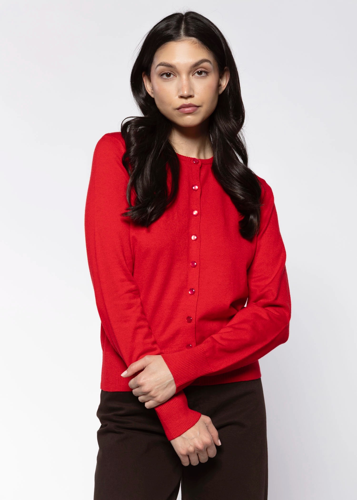 swatch_Red raphaela cardigan