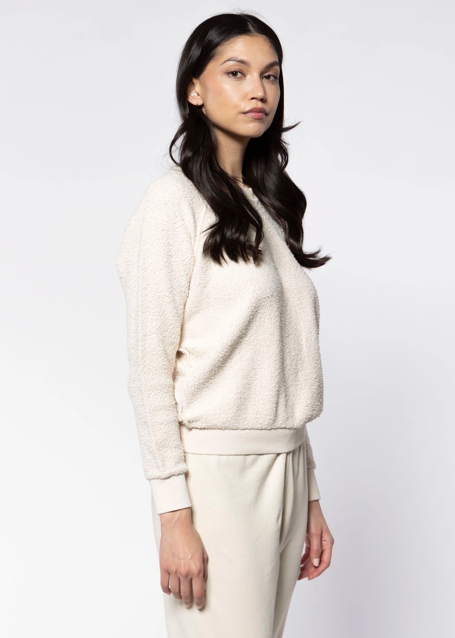 swatch_Sugar ziggy reverse fleece sweatshirt