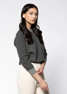 swatch_Dark Grey ziggy reverse fleece sweatshirt