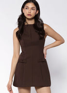 swatch_Dark Brown mini dress