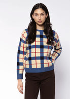 swatch_Navy Multi crewneck sweaters