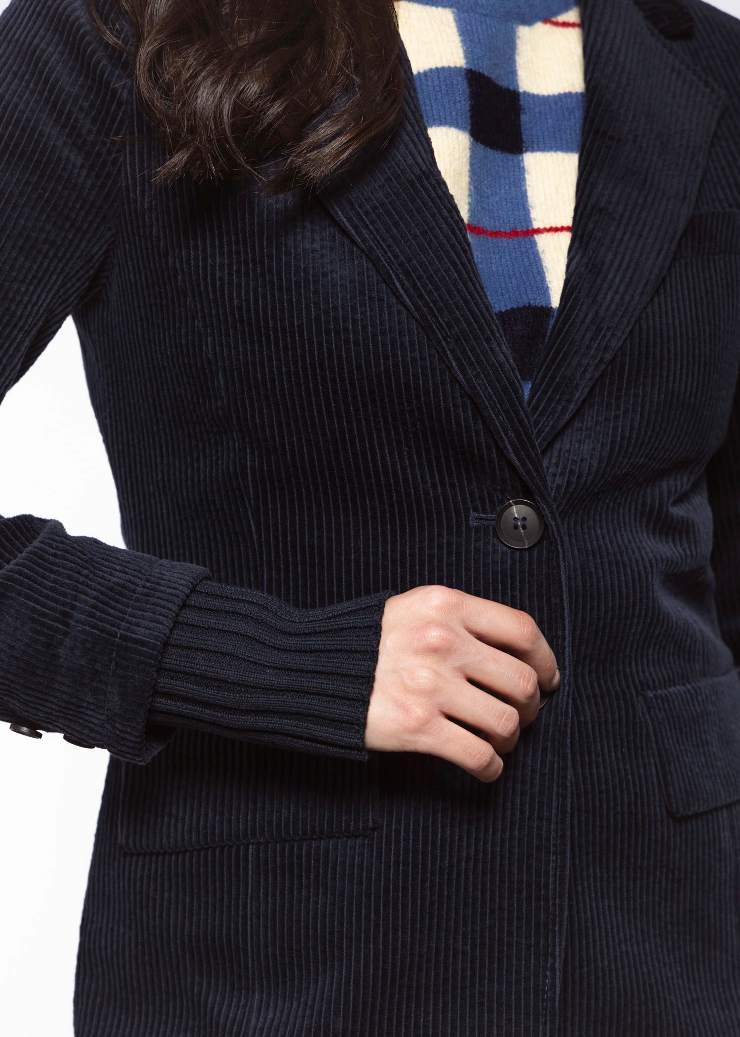 swatch_Navy corduroy blazer