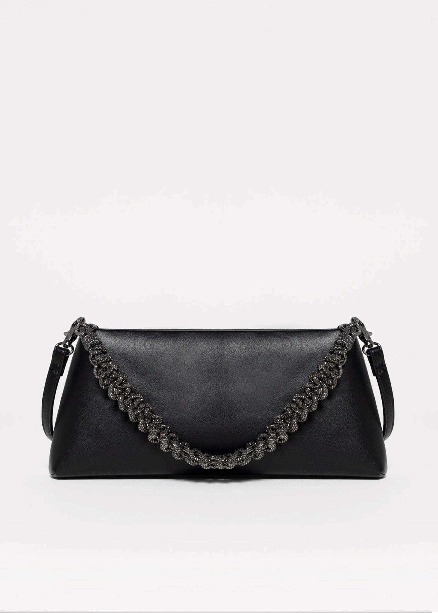 swatch_Black crystal handle bag