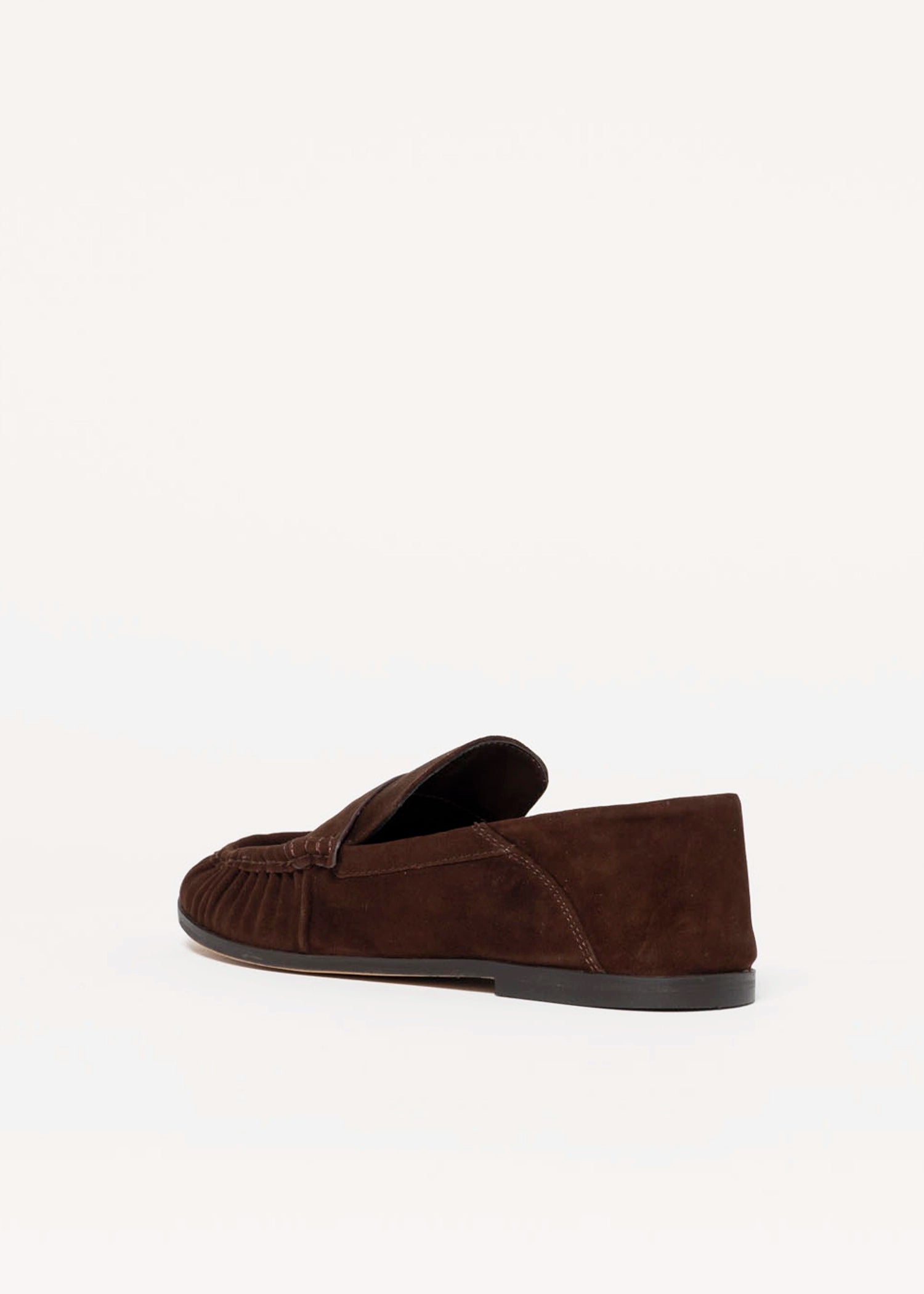swatch_Chocolate Suede stewart loafer shoes