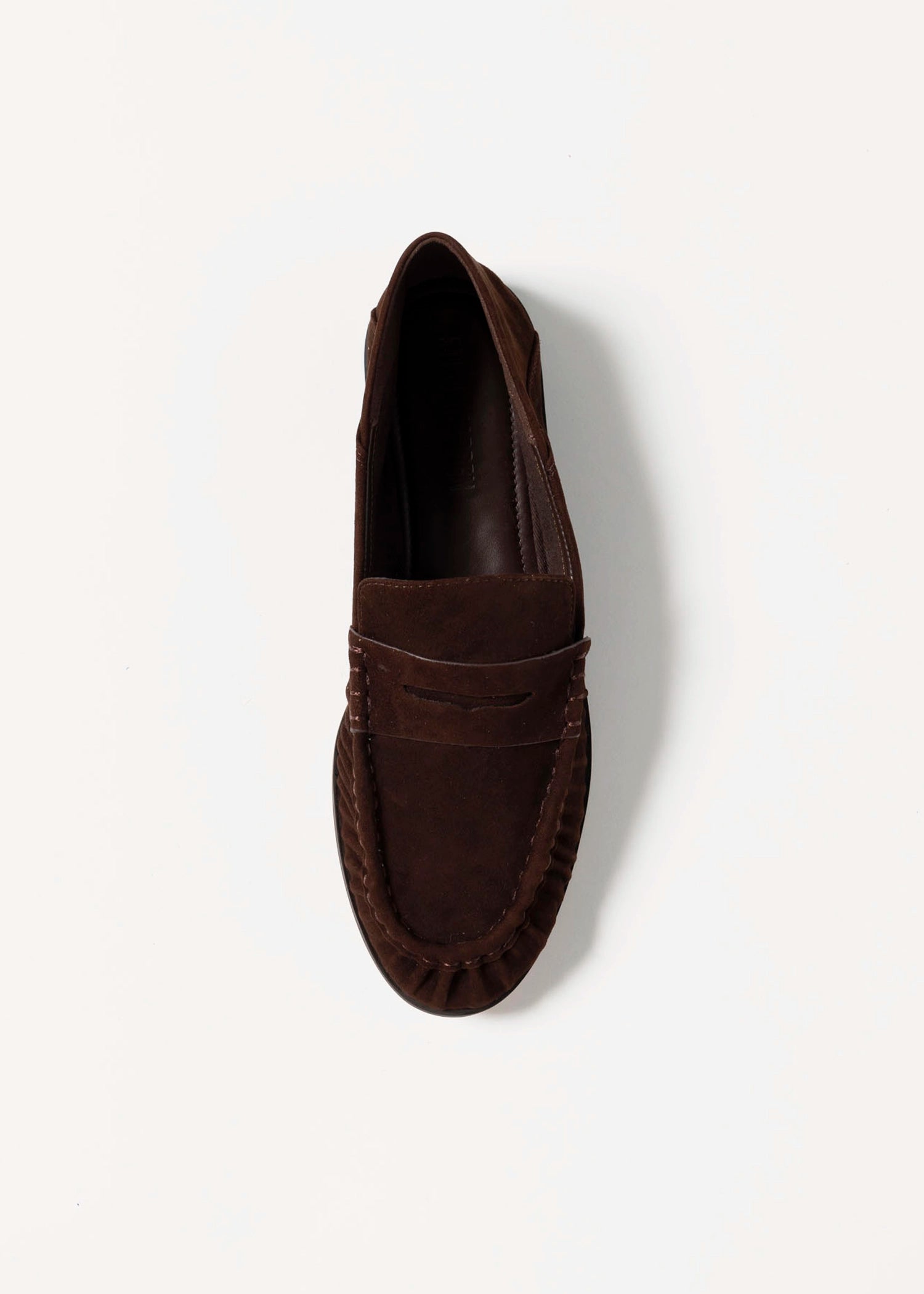 swatch_Chocolate Suede stewart loafer shoes