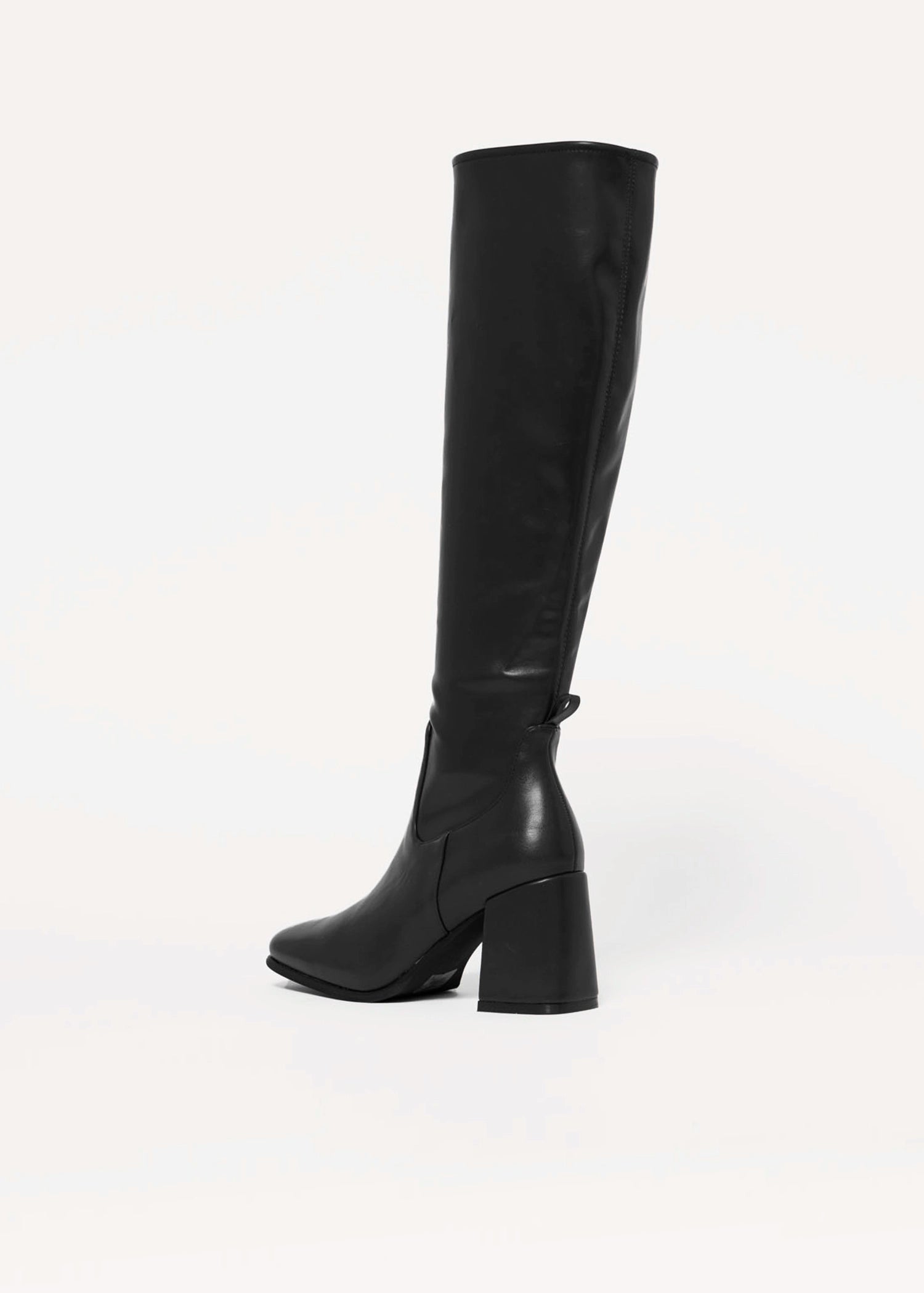 swatch_Black hot lava knee high boot