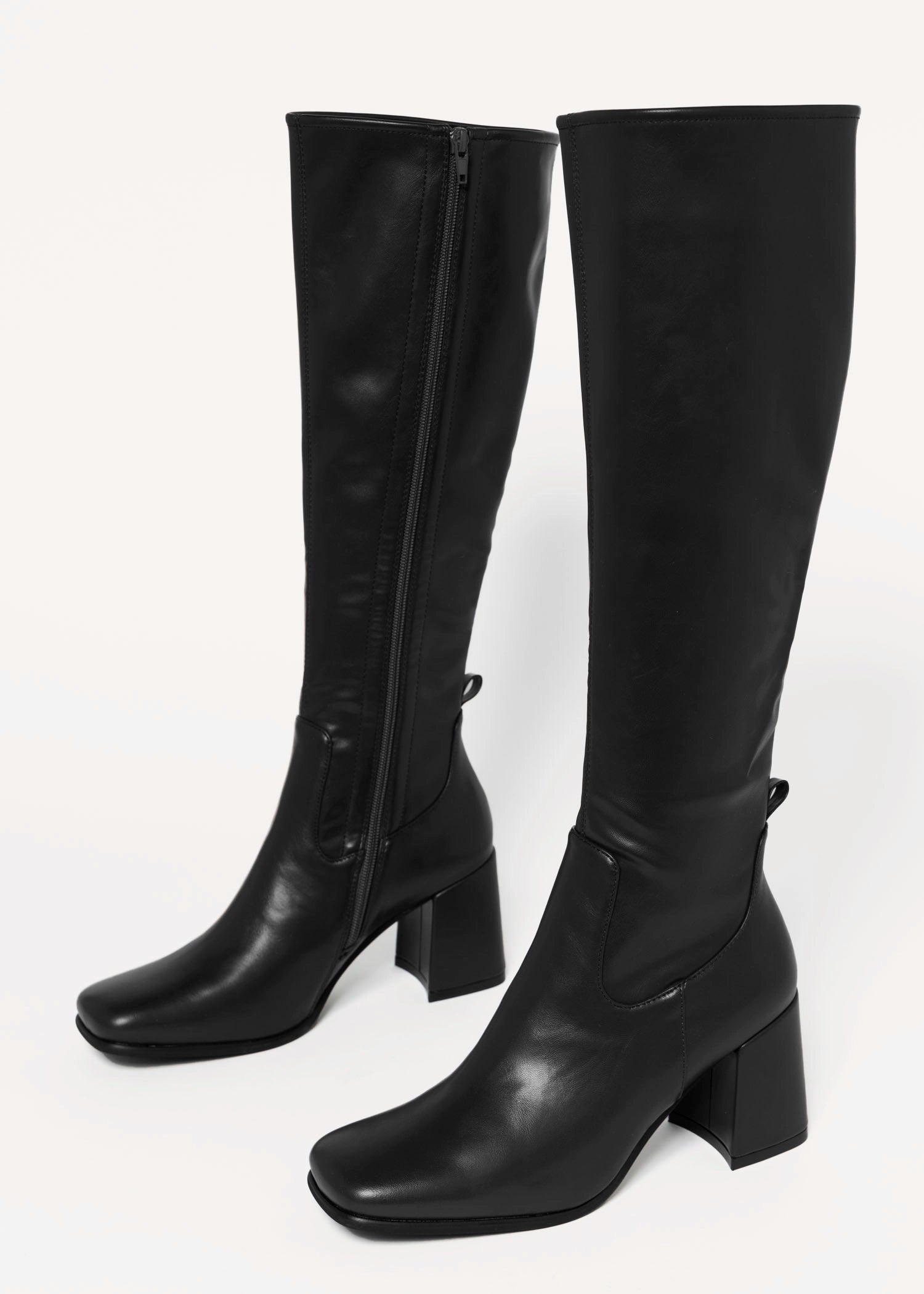 swatch_Black hot lava knee high boot