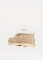 swatch_Sand Suede shearling lined bootie
