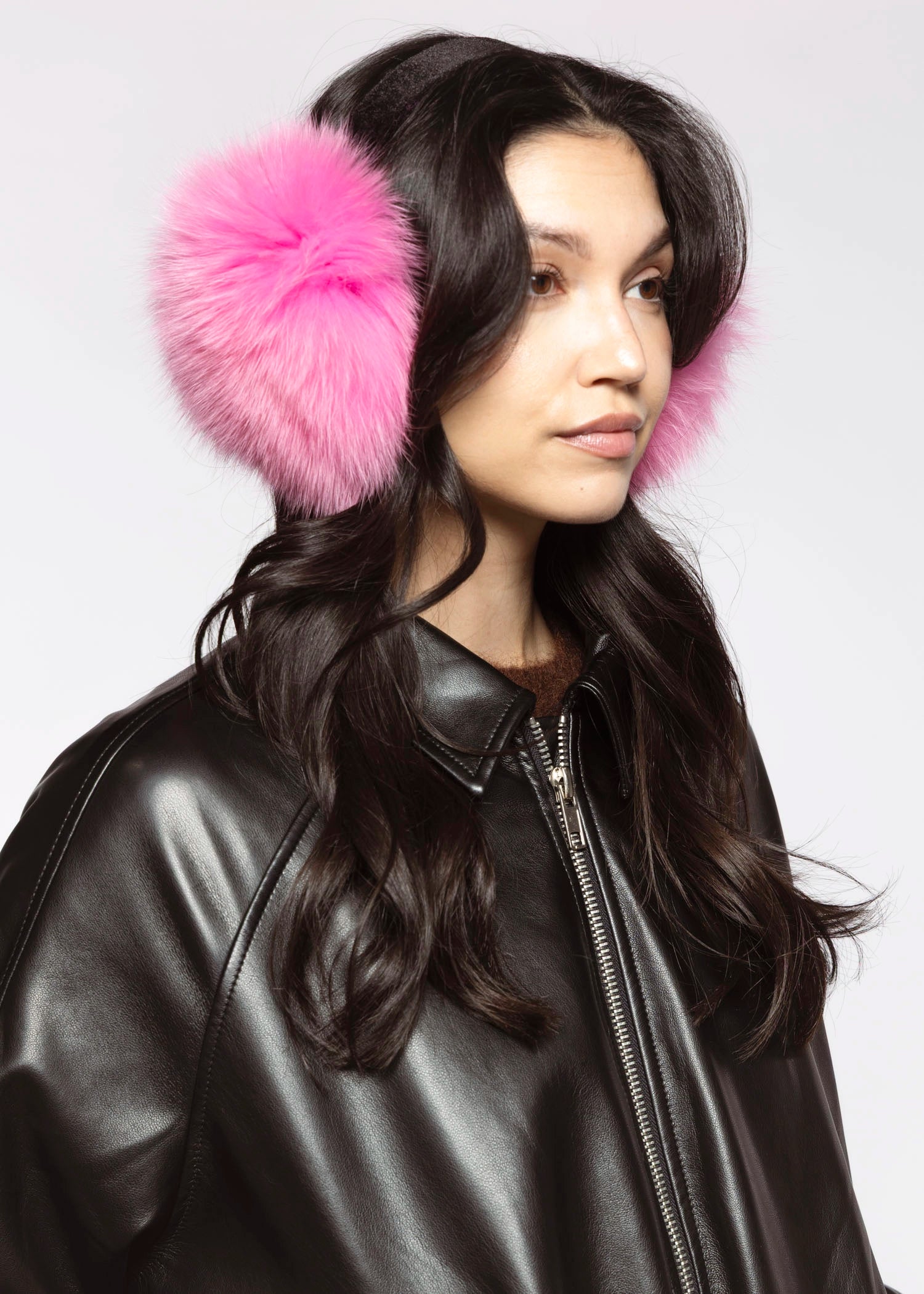 swatch_Fuschia fur earmuffs