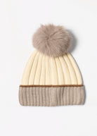 swatch_Taupe two tone crystal beanie