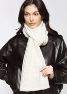 swatch_Ivory cable knit scarf