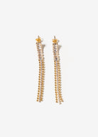 swatch_Gold CZ long drop earrings