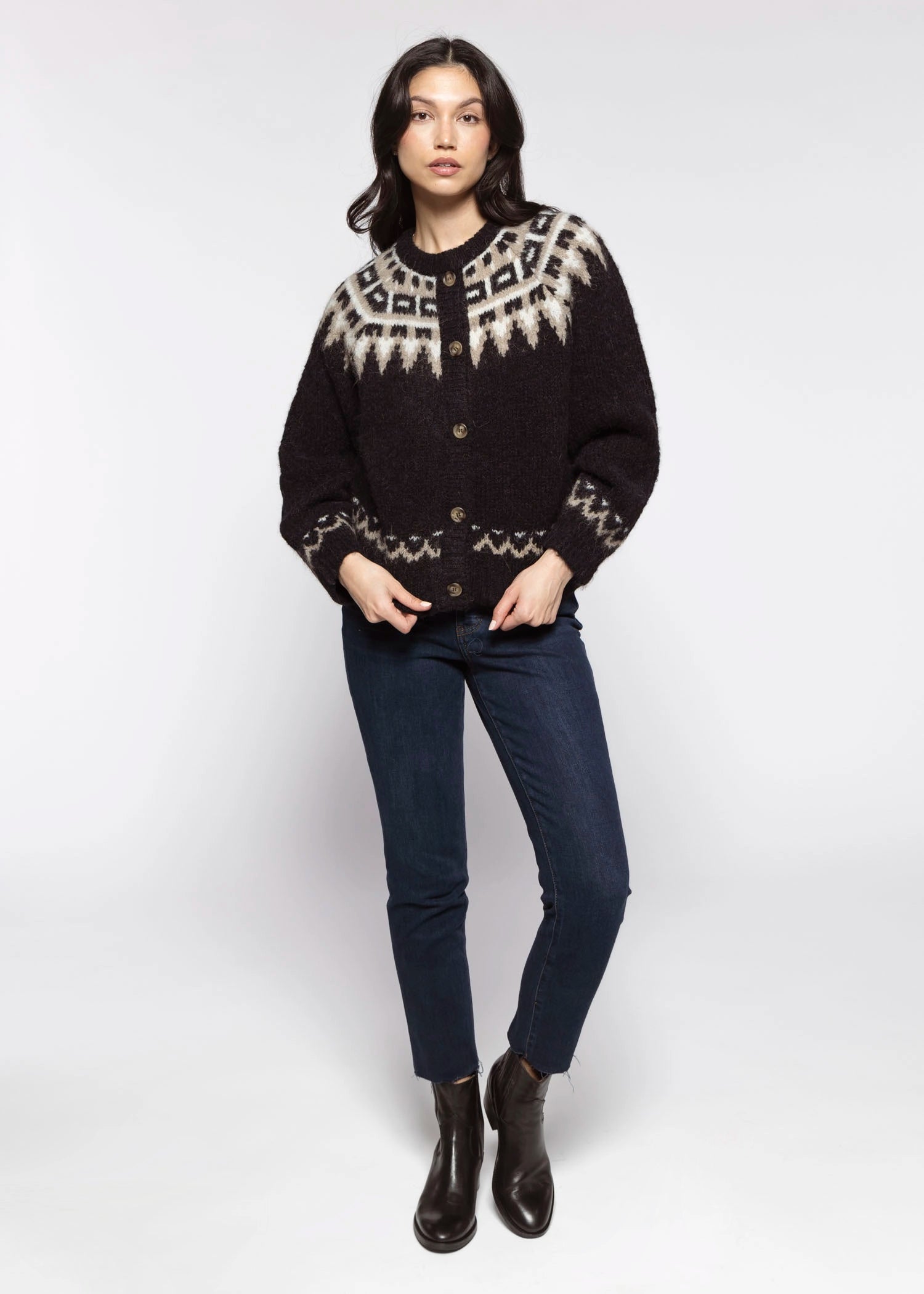 swatch_Black Multi alpaca cabin cardigan