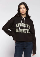 swatch_Black/Stone cropped collegiate hoodie