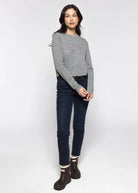swatch_Heather Grey/Light Blue favorite daughter long sleeve tee