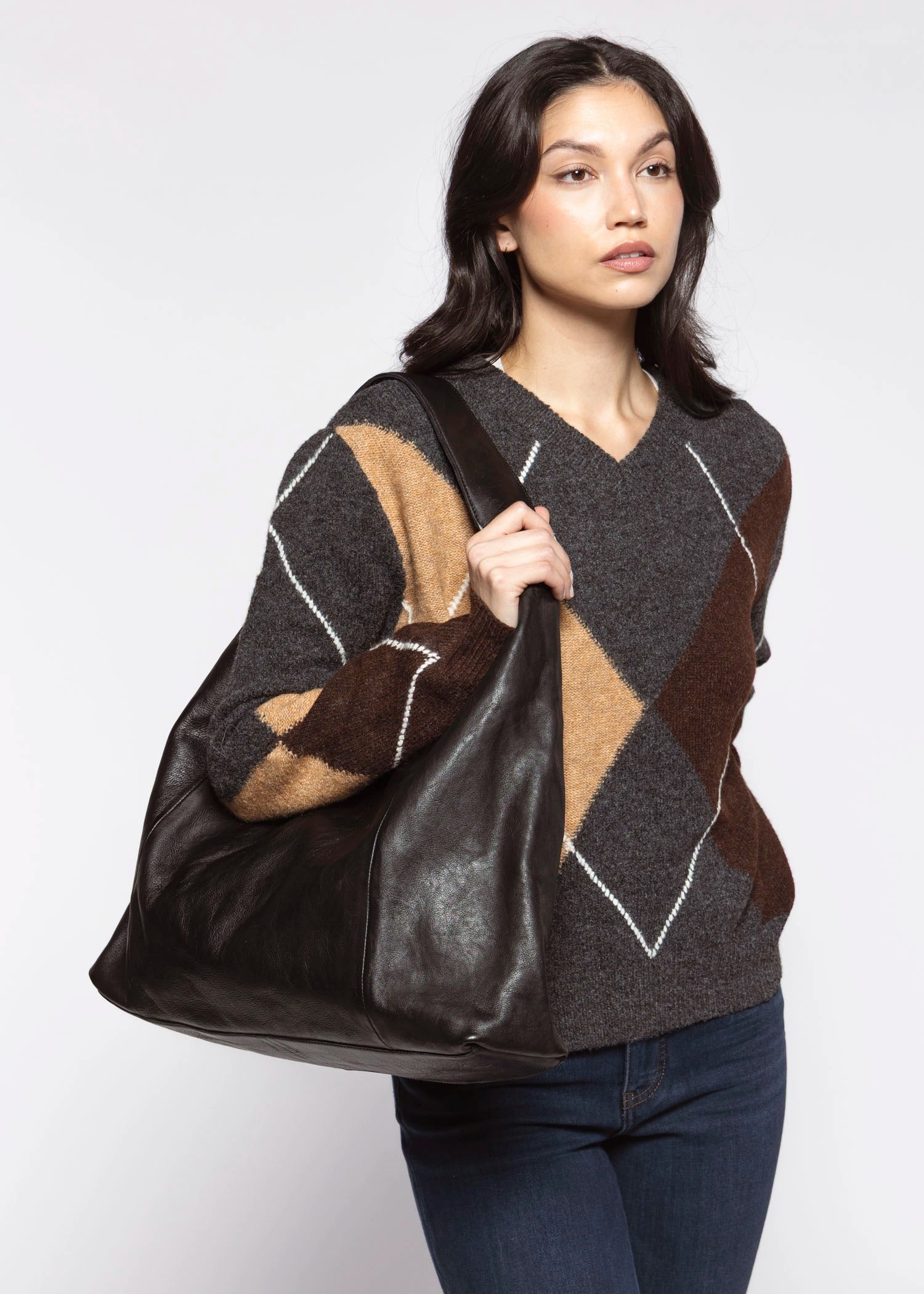 swatch_Black lindsey tote bag