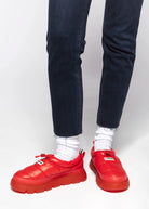 swatch_Red madi puffer slip on shoes