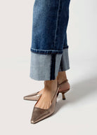 swatch_stone metallic slingback pump heels