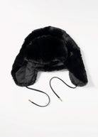 swatch_Black logan trapper hat
