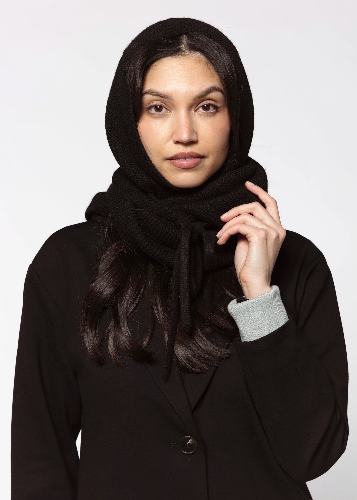 swatch_Black Hooded Scarf
