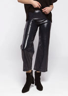 swatch_Navy faux leather pants