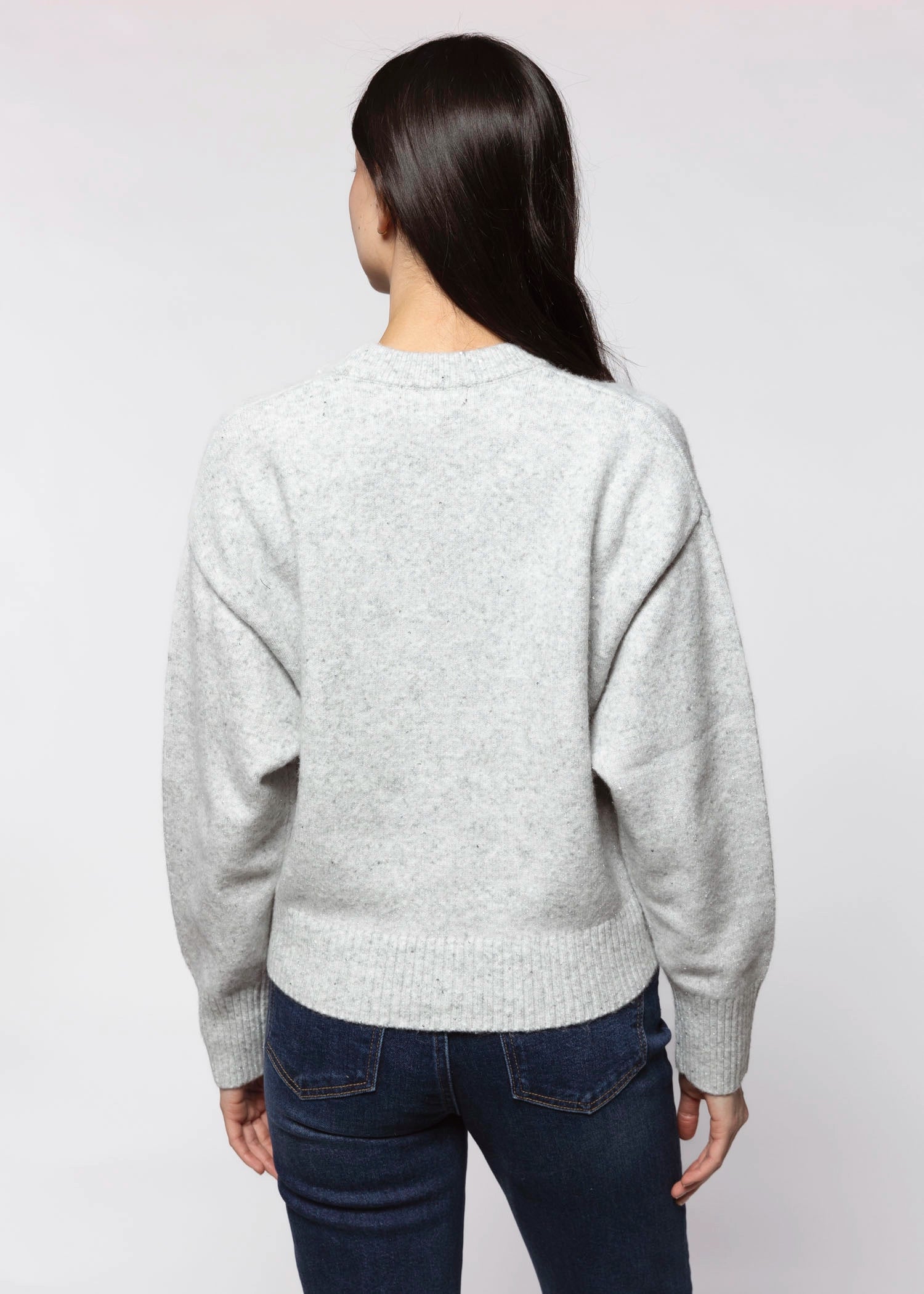 swatch_Grey Sparkle shimmer cardigan