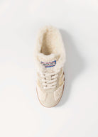 swatch_Butter/Gold shearling teddy sneaker